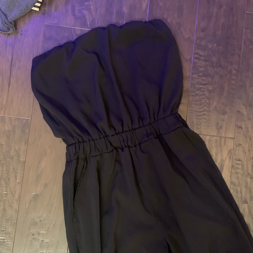 Black Tubetop Jumpsuit